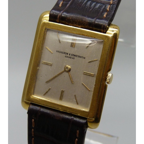 7273 - A Vacheron & Constantin 18ct yellow gold manual wind wristwatch, ref. 6123, circa 1961, 25mm, this l... 