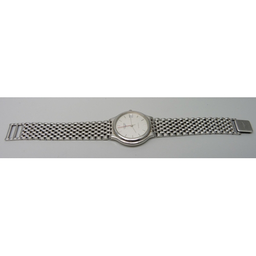 7289 - A Longines Flagship stainless steel automatic bracelet watch, boxed