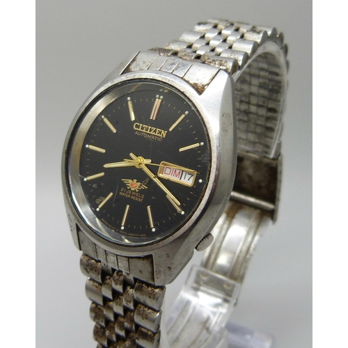 7290 - A Citizen stainless steel automatic bracelet watch