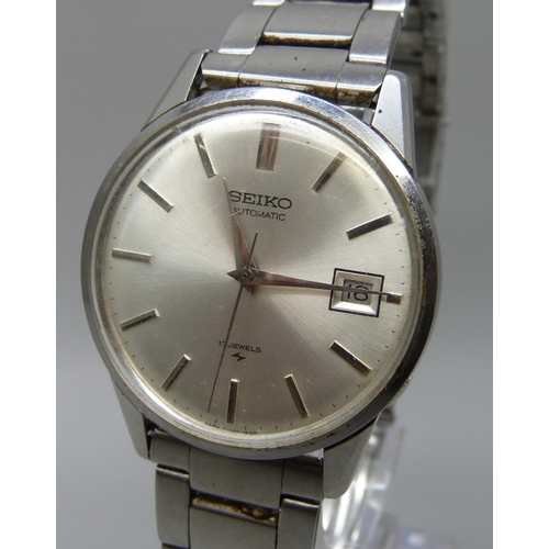 7299 - A Seiko stainless steel automatic wristwatch, ref. 7625-1994, circa 1968, 36mm