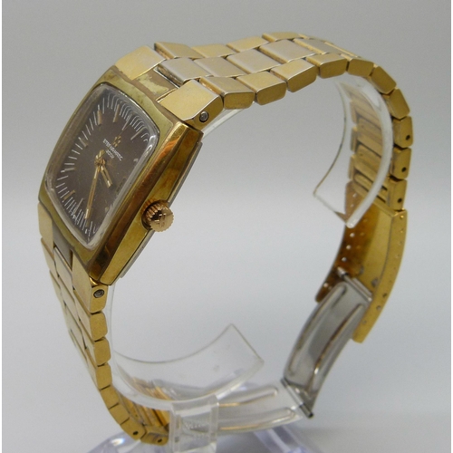 7305 - An Eterna Matic 2002 gold plated automatic bracelet watch, 36mm