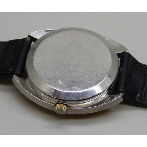 7307 - An Eterna Sonic gold plated electronic wristwatch, circa 1973, 36mm