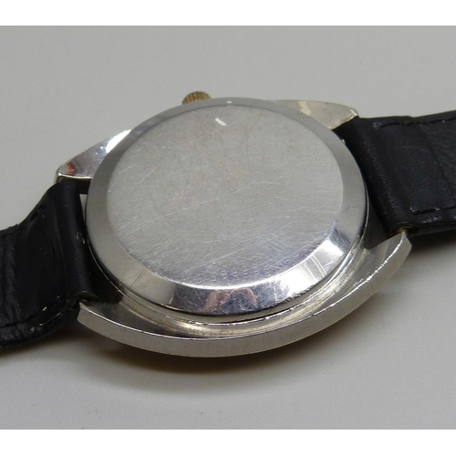 7307 - An Eterna Sonic gold plated electronic wristwatch, circa 1973, 36mm