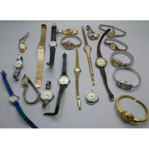 7311 - A collection of lady's wristwatches