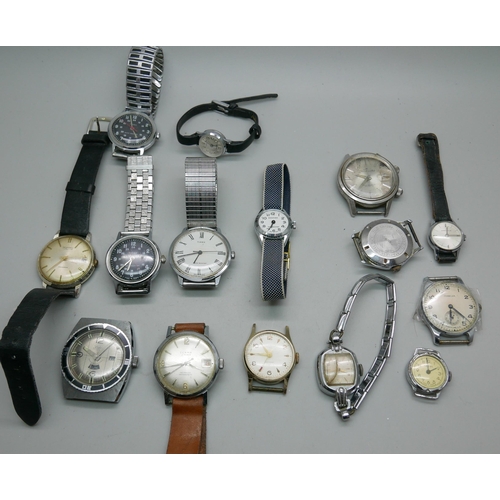 7318 - Lady's and gentleman's mechanical wristwatches