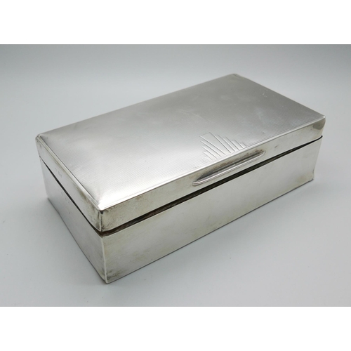 7322 - A silver cigarette box, a/f, total weight 490g