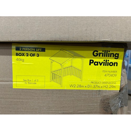 3194 - A Zest Wooden Bbq Pavilion, Original RRP £583.33 + Vat (4216A-32) *This lot is subject to Vat