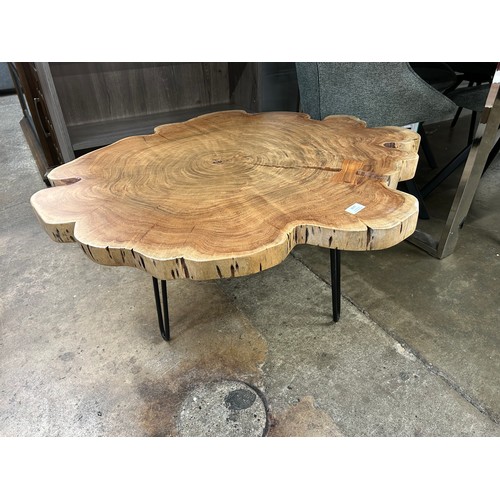 3077 - Live edge acacia wood coffee table *This lot is subject to VAT