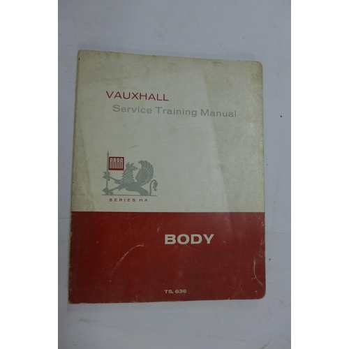 5312 - A box of vintage Vauxhall service manuals