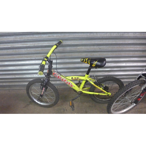 5188 - 2 boys bikes including a Crew Extreme BMX and a Concept Grizzly MTB