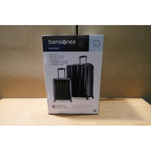 6006 - Samsonite Endure 2 piece black Hardside Suitcases with box, Original RRP £119.99 + Vat (340-200) *Th... 