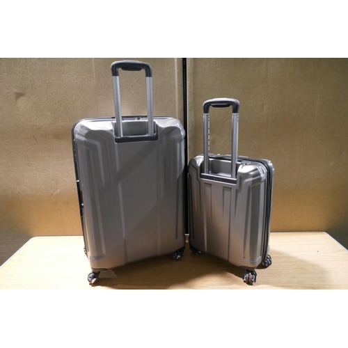 6011 - Samsonite Endure 2 piece silver Hardside Suitcases with box, Original RRP £119.99 + Vat (340-91) *Th... 