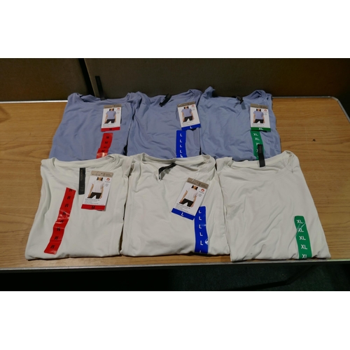 6028 - Mondetta short sleeve Active T-shirts x 30 (15 white, 15 blue) various sizes with tags (340-73888) *... 