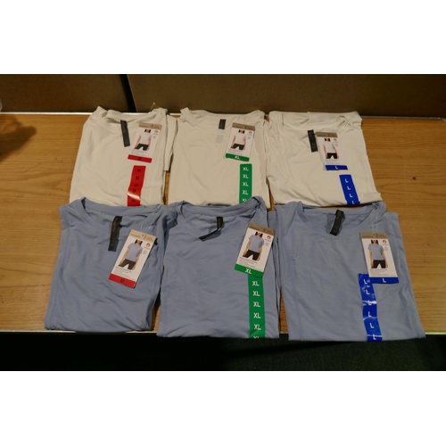 6031 - Mondetta short sleeve Active T-shirts x 30 (15 white, 15 blue) various sizes with tags (340-73888) *... 