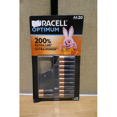 6048 - Duracell AA & AAA Optimum Batteries (340-181,183) *This lot is subject to Vat