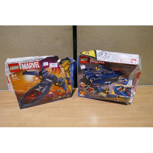 6054 - Two Lego Marvel Blackbird X-Men X-Jets - 76281 (340-136,137) *This lot is subject to Vat