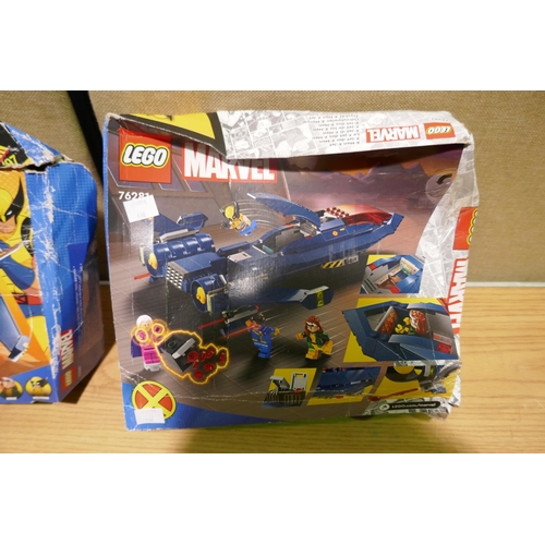 6054 - Two Lego Marvel Blackbird X-Men X-Jets - 76281 (340-136,137) *This lot is subject to Vat