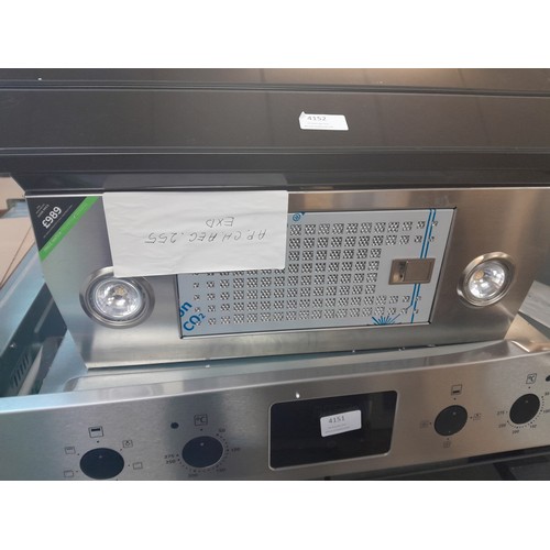 4152 - AEG Chrome And Glass Angled Cooker Hood With Hob2Hood Connect (468-99), *This lot is subject to VAT