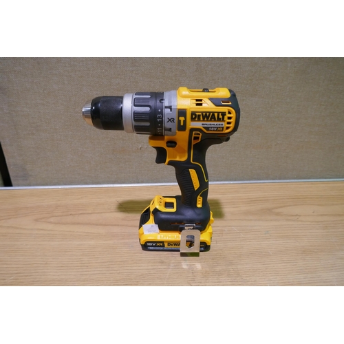 6071 - Dewalt 18V Hammer Drill with 2.0Ah Battery & Bag, Original RRP £99.99 + Vat (340-30) *This lot is su... 