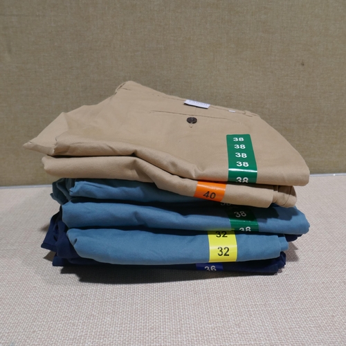 6090 - Farah Basset shorts x 10 in sand, teal and navy, various sizes with tags (340-73888) * This lot is s... 