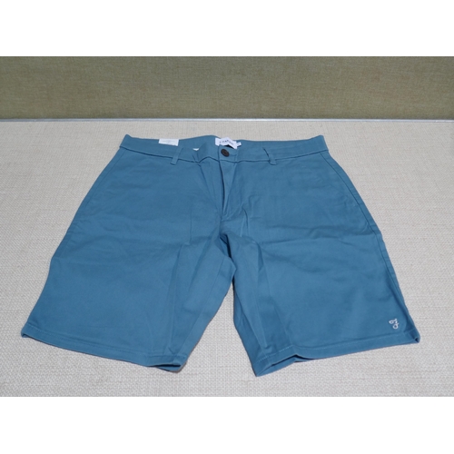 6090 - Farah Basset shorts x 10 in sand, teal and navy, various sizes with tags (340-73888) * This lot is s... 