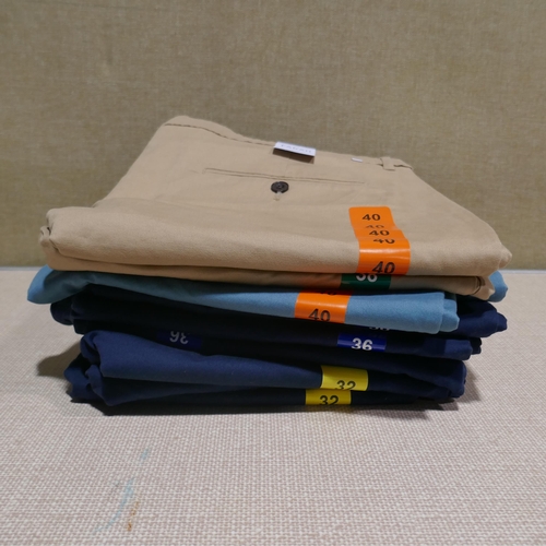 6094 - Farah Basset shorts x 10 in sand, teal and navy, various sizes with tags (340-73888) * This lot is s... 