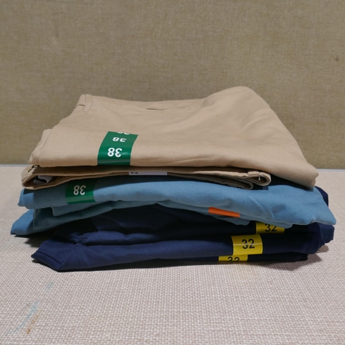 6095 - Farah Basset shorts x 10 in sand, teal and navy, various sizes with tags (340-73888) * This lot is s... 