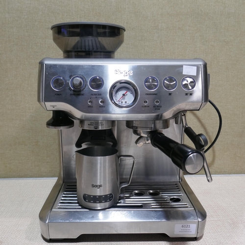 6121 - Sage Pump Coffee Machine with box, Original RRP £449.99 + Vat (340-117) *This lot is subject to Vat