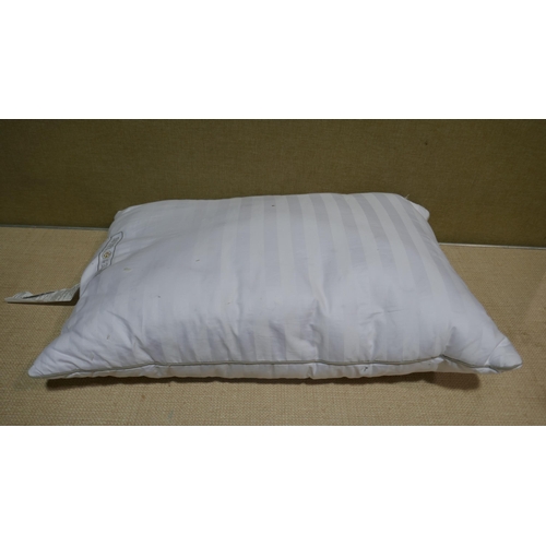 6126 - Two Hotel Grand Down Roll jumbo Pillows (340-218) *This lot is subject to Vat