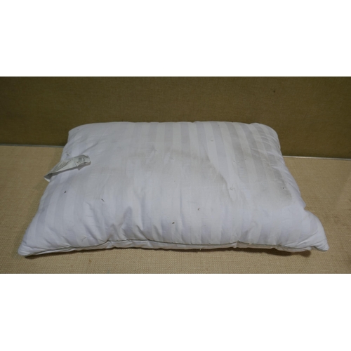 6126 - Two Hotel Grand Down Roll jumbo Pillows (340-218) *This lot is subject to Vat