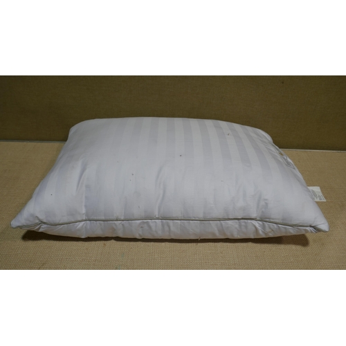 6126 - Two Hotel Grand Down Roll jumbo Pillows (340-218) *This lot is subject to Vat