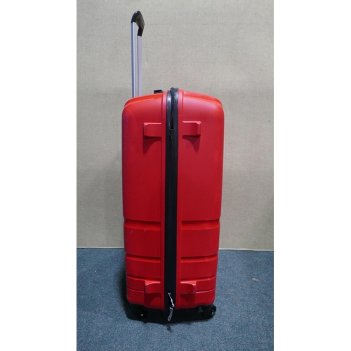 6152 - American Tourister Jet Driver Large 77cm 4 Wheel Spinner Hardside Red Suitcase (340-123) *This lot i... 