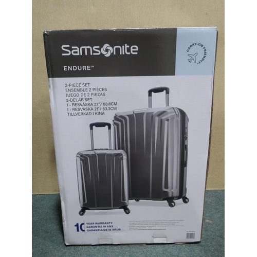 6165 - Samsonite Endure 2 piece Hardside Suitcases with box (Large suitcase missing handle) Original RRP £1... 