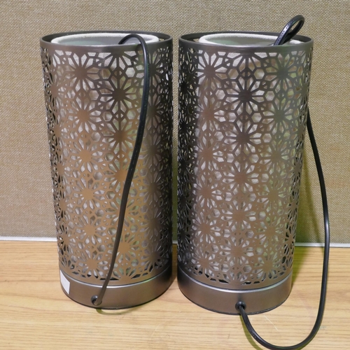 6241 - Two Geo Touch Table Lamps  (340-283) *This lot is subject to Vat