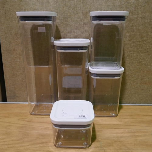 6252 - Oxo Pop Storage 5 piece Set   (340-78) *This lot is subject to Vat