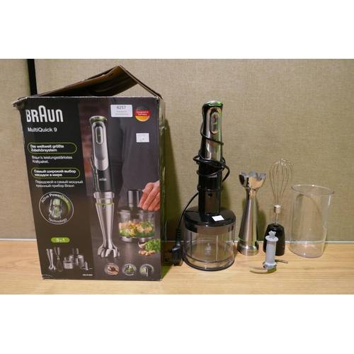 6257 - Braun Minipimer 9 Hand Blender with box and accessories  (340-81) *This lot is subject to Vat