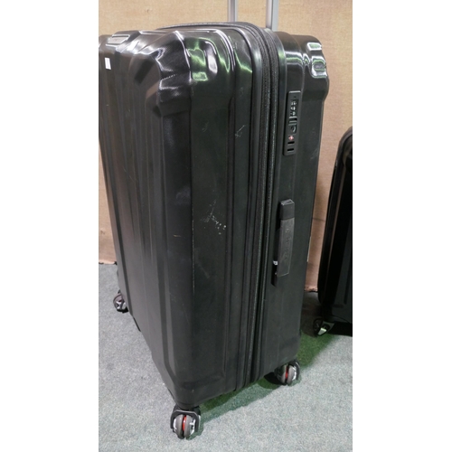 6262 - Samsonite Endure 2 piece black Hardside Suitcases (Large has damage) Original RRP £119.99 + Vat (340... 