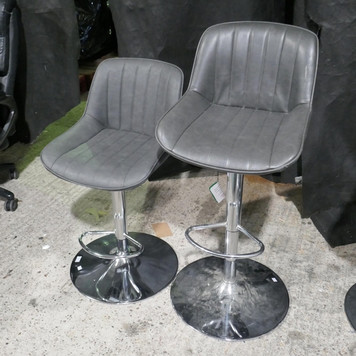 6271 - Two Bayside Grey Bar Stools   (340-73,74) *This lot is subject to Vat