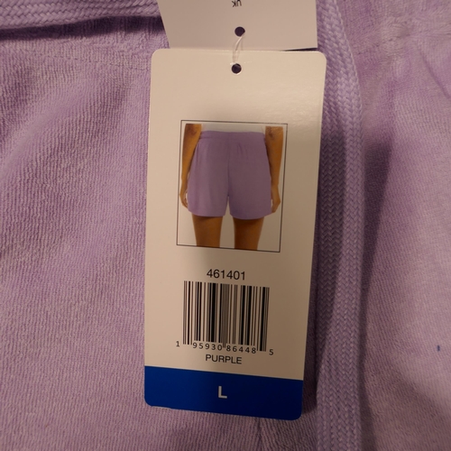 6309 - Weatherproof Vintage ladies lounge wear x 20 sets in purple. Comprising of polo shirt and shorts (5 ... 