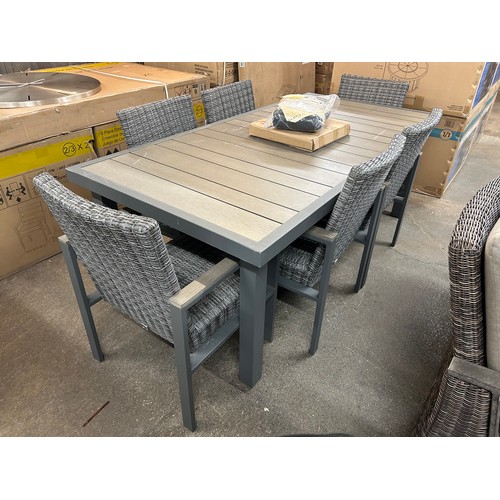 3136 - A Sunvilla Wills 7 piece Sling Dining Set - (Marked), Original RRP £916.66 + Vat (4216-41) *This lot... 