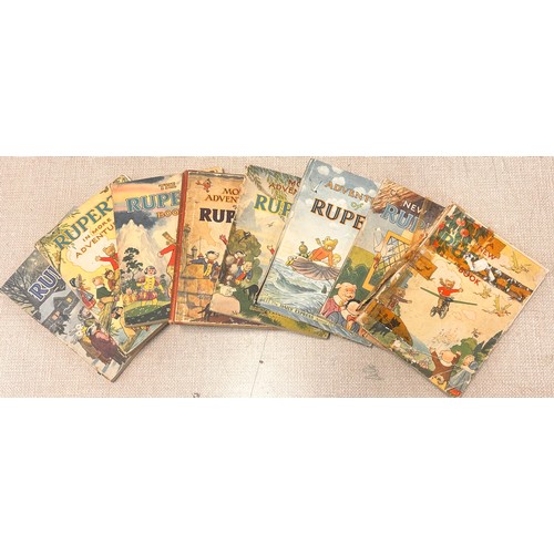 2162 - Rupert books - early originals from the 1940s and early 1950s