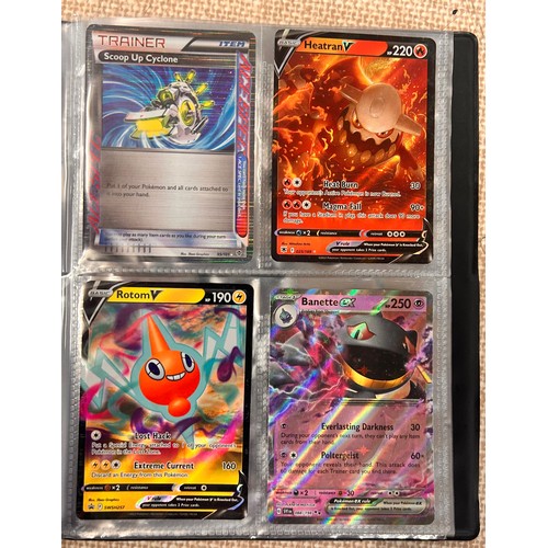 2023 - A folder of vintage Pokémon holographic cards including Ex Mega cards, etc., and holographic 2000 Te... 