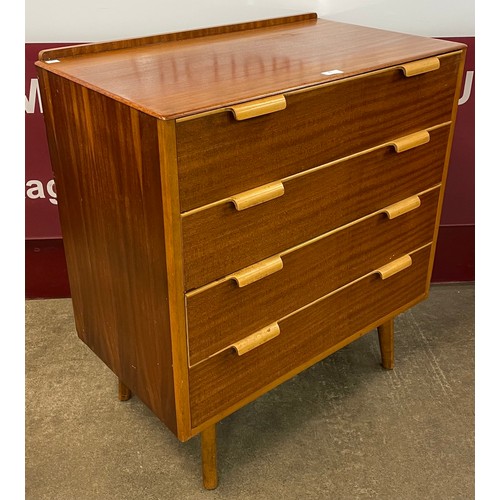 45 - A teak chest of drawers