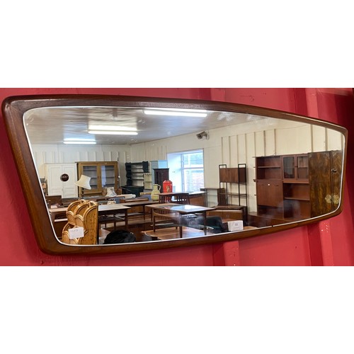 68 - A teak framed mirror