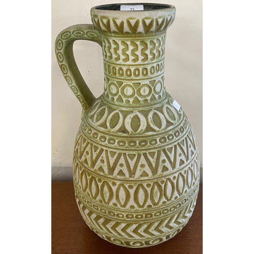 72 - A large West German pottery jug/vase, 40cm h