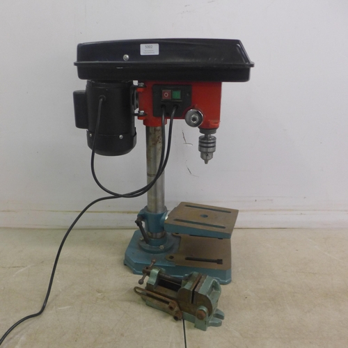 5002 - A Clarke Metalworker CDP5RB, 240v drill press and a machine vice