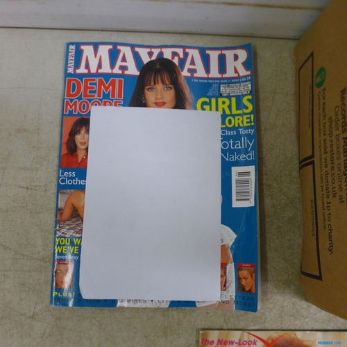 5052A - A box of adult interest magazines including Parklane and Mayfair