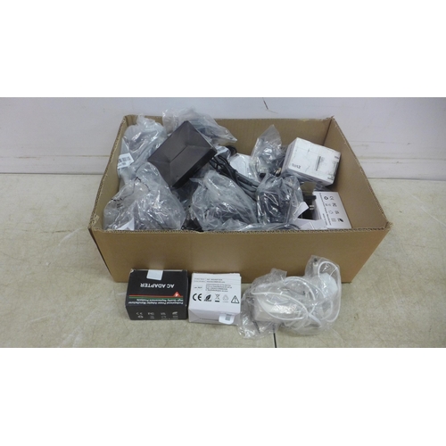 5056 - A box of approximately 20 various AC adaptors