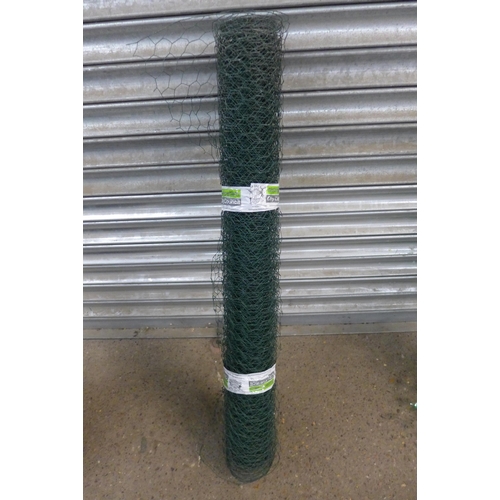 5157 - Three rolls of fencing - 2 metal mesh and a plastic safety fence