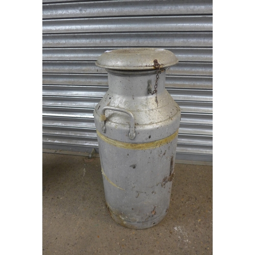 5171 - A pair of large aluminium milk churns